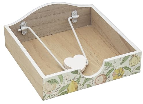 The Leonardo Collection William Morris Fruit Napkin Holder | Decorative & Functional Napkin Dispenser for Kitchen & Dining | Stylish Countertop & Tabletop Paper Napkin Holder | Durable Home & Restaura