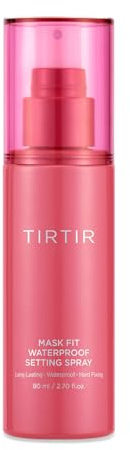 TIRTIR Waterproof Fixing Spray, 24 Hours Long-Lasting, Sweatproof, Water-Repellent Makeup Finisher, Ethanol-free Surface for Oily Skin, Korean Makeup Fixer, Semi-Matte