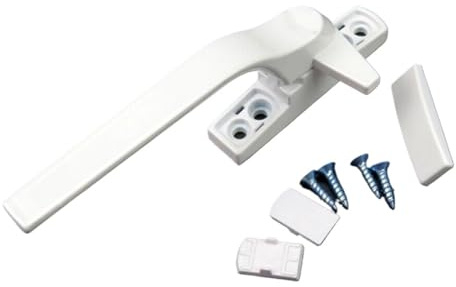 Manilla De Ventana Abatible Manija plana externa de aleación de aluminio for ventana, manija universal de 7 mm de ancho, accesorios for ventanas, herrajes de construcción, mano izquierda y derecha Cie