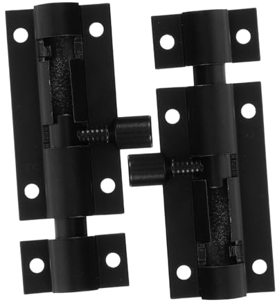 DIYEAH 2 Piezas Pestillo de Seguridad de Metal Cerradura de Puerta de Jardín