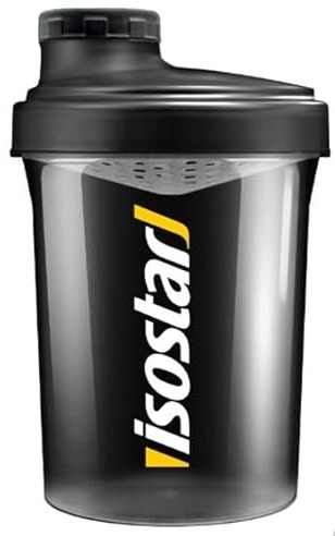 Isostar Shaker 500ml, Mezclador de Batidos con Colador Integrado, Fácil de Usar, para Batidos Sin Grumos