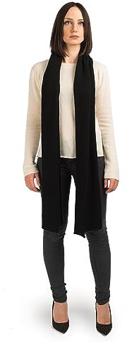 Dalle Piane Cashmere - Breiter schal aus 100% Kaschmir - Made in Italy - für Frau, Farbe: Schwarz, Einheitsgröße