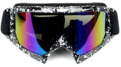 Woljay Lunettes de Protection Mototourisme Lunettes Masque de moto anti-UV Moto Cross VTT - Lentille teintée