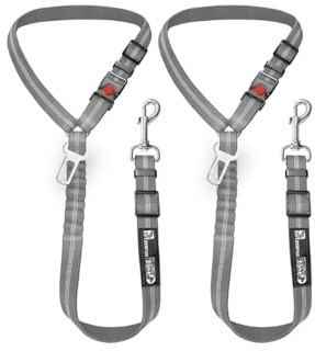 Dog Seat Belts for Cars UK, Headrest Dog Car Seat Belt, Bungee