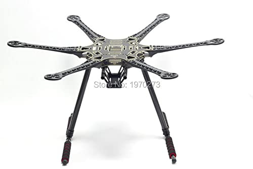 S550 F550 500 Upgrade PCB Carbon Fiber Hexacopter Frame Kit with Unflodable Landing Gear for FPV