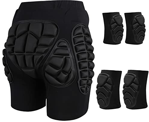 GAOSHI Extremsport Butt Pad Protector,Ski Snowboarden Skate Hip Protector Kids Protektorenhose Hüftprotektor Für Kinder (Color : Noir, Size : XS)