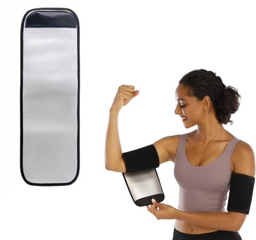 ZEACCT 2 Stück Sauna Armbandage, Einstellbare Arm Gürtel, Sauna Arm Schweißbänder, Verstellbare Armtrainer Ärmel, Arm Shaper Former, Arme Sport Fitness Ärmel, für Sporttraining