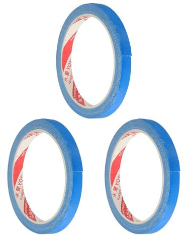 PATIKIL 33ft x 0.4 Table Tennis Side Tape, 3 Pack Ping Pong Edge Tape Available in 20 Rackets Protect the Edges of Rubber and Blade for Paddles, Blue