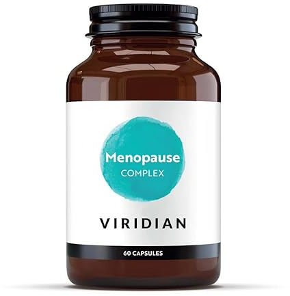 Viridian - Menopause Complex - 60 Capsules with Hops, Lemon Balm, Saffron & Sage | Natural Support for Menopause Symptoms | Formulated by Qualified Nutritionists | 100% Active Ingredients | Vegan