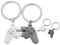 NJCXOLA 2 Stück Paare Schlüsselanhänger, Gamepad Schlüsselanhänger, Gamer Paare Schlüsselanhänger, Freundschaft Geschenke, für Ihn Sie Freund Freundin, Geschenk für Valentinstag Geburtstag Jahrestag
