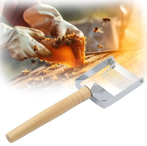 Entdeckelungsgabel, Edelstahl, Imkerei Ausrüstung Zubehör, imker zubehör, Imkereibedarf, Bienenzucht Werkzeug, Bienen Gabel Honig, entdeckelungsgeschir, Kamm für Imker