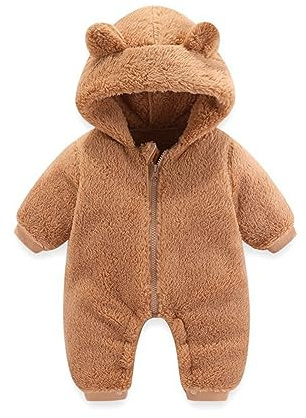 Générique Combinaison De Neige pour Bébé Fille - Filles Combinaisons en Âge Polaire Garçons Jumpsuits Manteau Bebe 6-9 Mois 0-3 Body Garçon Hiver Barboteuse Cadeau 0-24 Mois