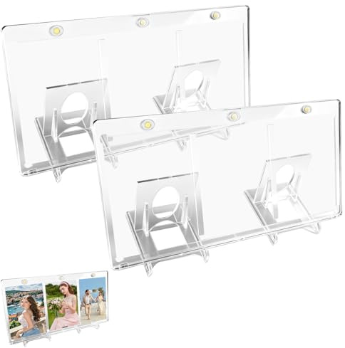 2 Piezas Magnetic Card Holder 35pt Expositor Cartas Magic,Card Sleeves,Fundas para Cartas Con Protección Uv Transparentes Resistente Al Agua ,Coleccionables para Foto, Magic, Mtg, Deportes