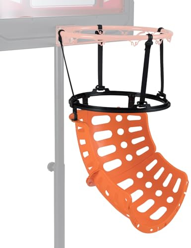 GYMAX Accesorio de Retorno de Baloncesto, Reboteador de Baloncesto Giratorio 360° con 4 Ganchos Desmontables sin Herramientas, Equipo de Entrenamiento de Tiro para Exterior e Interior