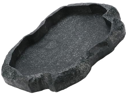 Generic Ciotola per Mangiatoia per Rettili, Cibo e Acqua, per Lucertole Tartaruga, Design Resistente in Resina ABS, Superficie Liscia, Ideale per L'alimentazione, Ampiamente Utilizzata per Rettili