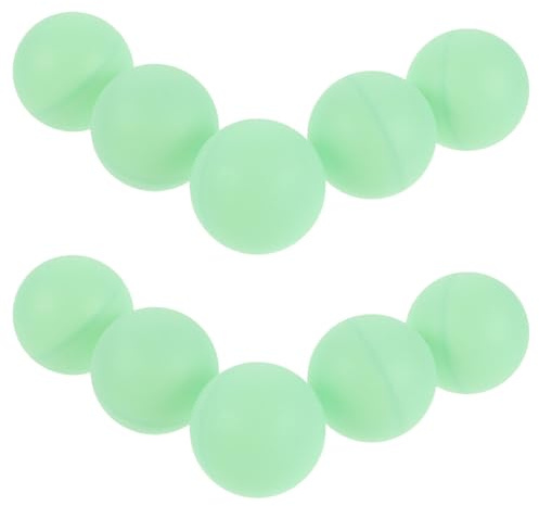 DOITOOL 10pcs Balles de Tennis de Table Lumineuses pour Jouer Ping-Pong de Nuit Balles en PP, Design Lumineux, Taille Standard, pour Activités Sportives et Jeux en Plein Air Le Jardin
