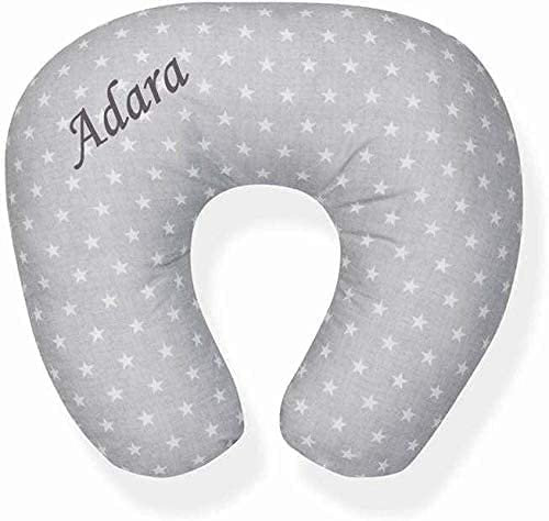 Danielstore Cojín Lactancia Personalizado con Nombre Bordado Estrella