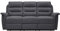 LOUNGITUDE Loungity Sofa, Stoff, Grau, Dreisitzer