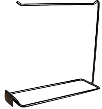 F Fityle Organizzatore di Gioielli da banco, Supporto per scaffali in Ferro Moderno da appoggio, espositore da Appendere per Bracciale, Occhiali con Ciondolo, 1 Riga Nera