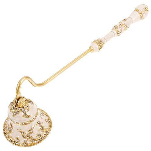 Alipis Kerzenlöscher Aus Zinklegierung Mit Langem Griff Für Duftkerzen Aromatherapie Und Teelichtkerzen Antiker Stil Kerzenzubehör Für Kerzenliebhaber