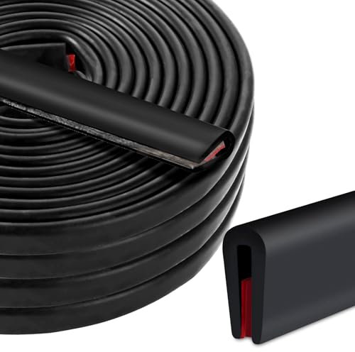 GBACHOOSE 4 Stück Kantenschutz Blech 3mm x 3 Meter, Kantenschutz Selbstklebend U-Form Kantenschutzprofil, Kantenschutz für Bleche, Autotüren, Autotüren, Luke, Glasplatten, Tischecken