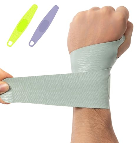 Adjustable Wrist Brace for Pain Relief, Carpal Tunnel & Tendonitis Support – Ergonomic Compression, Breathable & Anti-Slip Design, Fits Left & Right Hand, Ideal for Sports, Gaming & Office Use Green