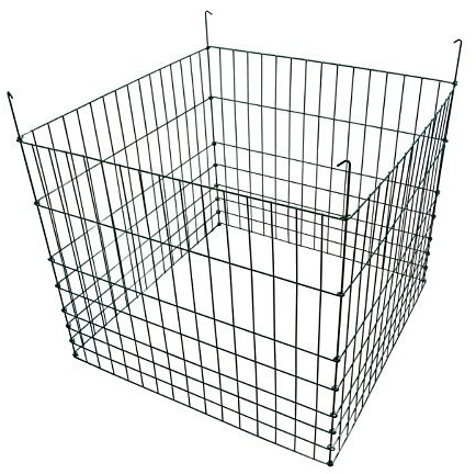 Garden Wire Compost Bin 36x36x30 inches, Green, Garden Bed Fencing