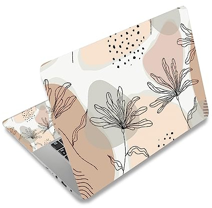Pellicola adesiva adesiva per computer portatile da 12, 13, 13,3, 14, 15, 15,4, 15,4, 15,6, in vinile, protezione artistica per notebook (2 protezioni per polso incluse), decorativo,