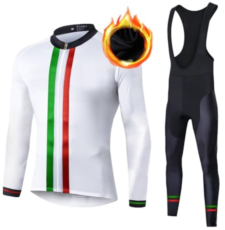 UGLY FROG Fahrradtrikot für Herren, Winter, Thermo-Fleece, langärmelig, für Autobahn, MTB, Fahrrad, Sportbekleidung, Freizeitkleidung, Fitnessausrüstung (2er-Pack)