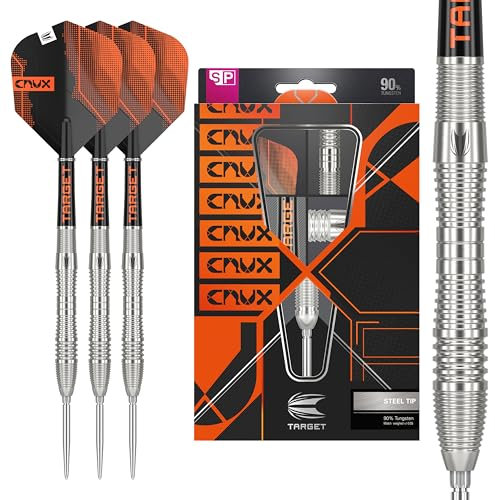 Target Darts Crux 03 26G 90% Tungsten Swiss Point Steel Tip Darts Set