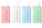 WLLHYF Estuche portátil de hilo dental para viaje, dispensador de palillos de dientes, contenedor de hilo dental recargable con 10 púas, organizador automático para el cuidado bucal (blanco, azul,