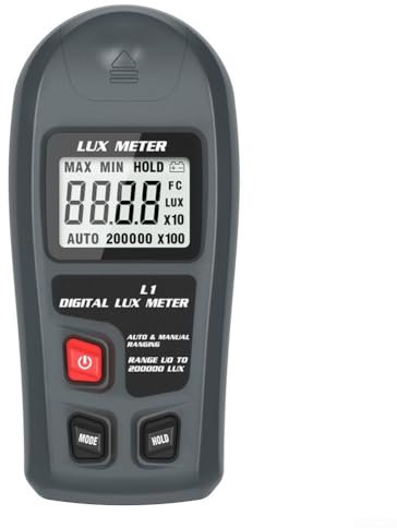 Portable Lux Meter L1 with Four Measurement Ranges for Precise Brightness Control in Various Environments