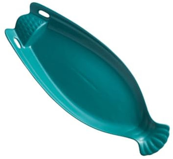 CIYODO 1pezzi Piatti in Forma Contenitori per Snack Teglie per Bistecche Stoviglie Creative per Ristoranti Cene Verde Scuro