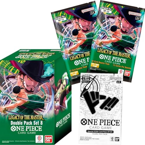 BANDAI One Piece TCG: Legacy of The Master Doppelpack Set Vol. 08 (DP-08) - 2 Packungen