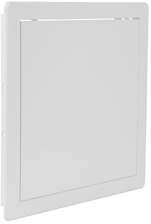 Repa Market 250 x 250 mm Pannello di Accesso in Cartongesso - Portello di Ispezione in Plastica Bianca per Pareti e Soffitti, Pannello per Bagno e Copertura Armadio per Scatole Fusibili Bocchetta