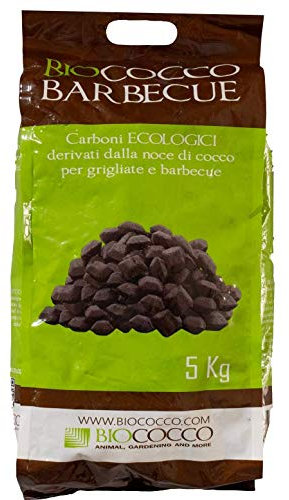 BIOCOCCO BARBECUE Carboni in cocco per grigliate Confezione singola da 5 kg