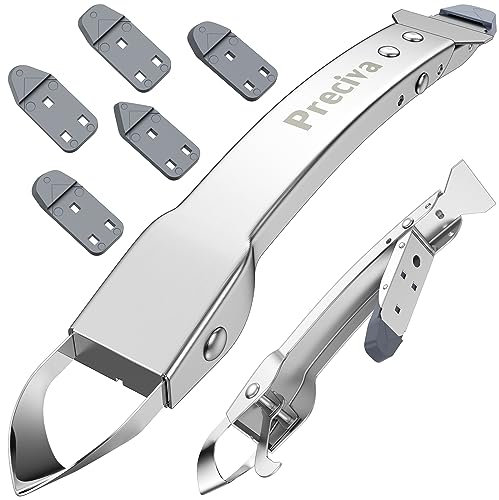 Preciva Kit d'outils de retrait de silicone 4 en 1 avec 5 raclettes en silicone pour plaque vitrocéramique pour cuisinière, grattoir de fenêtre, extracteur de joints