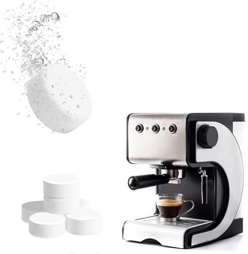 HOTUT Pastilles Nettoyage pour Machines à Café, 50pcs * 2g Nettoyant en Tablettes et Accessoires, Pastilles de Nettoyage Blanc, pour Machines à Café Automatiques à Capsules à Dosettes