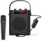 Microphone sans fil avec amplificateur de voix/microphone portable et haut-parleur sans fil, haut-parleur Bluetooth avec micros, système de sonorisation personnel, 4 effets sonores pour les