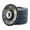 Merryland Disco de Láminas Lijadoras 115 Metal para Amoladora Angular, 115mm Grano 40 T29 Disco Láminas 10 Piezas, Corindón De Circonio Azul Acero INOX Hierro, Craft-Line FC1107214-10