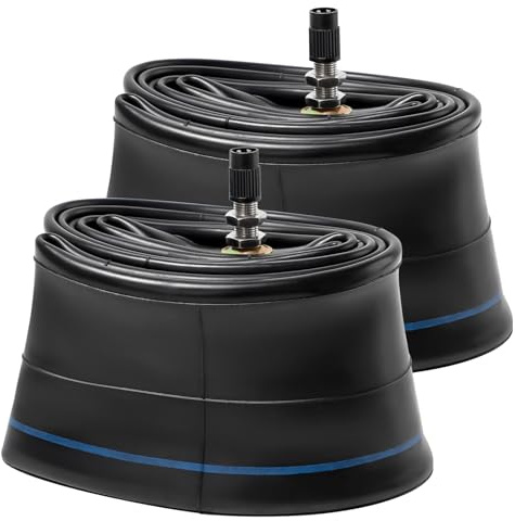 PaoWin 2Pcs 2.75/3.00-17 (80/90-17) Motorrad Schläuche TR4 Gerades Ventil Hochleistungs Butylkautschuk Motorrad Innenschläuche kompatibel mit 2.75-17 3.00-17 Dirt-/Mini Pit Bike Vorder/Hinterradreifen