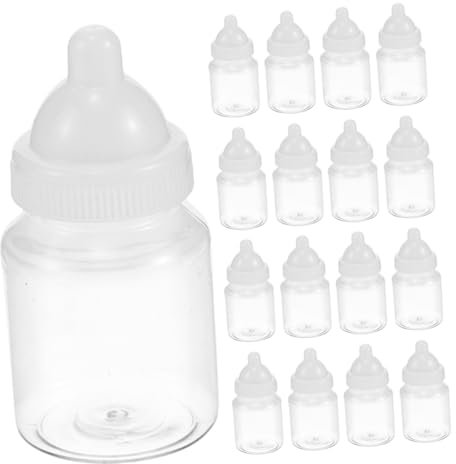 Hemobllo 20 Cajas De Dulces Pequeñas Botellas De Dulces Recuerdos De Fiesta Para Shower Contenedor De Botella Para Shower Contenedor De Botella De Plástico