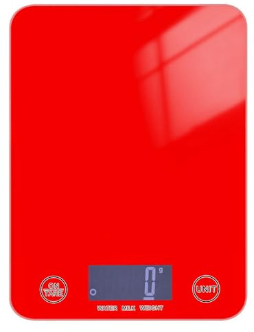 Red Bakers - Bilancia digitale da cucina, 5 kg/5 g, con 4 unità per (utente) (utente) (utente) báscula para cocina