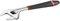 FACOM - Clé à Molette - Ajustement Rapide avec Écrou - Ouverture Extra-Large Polyvalente - Graduation en mm sur une Face - Corps Chromé Brillant - Manche Bimatière - Grande Robustesse - 101.10G
