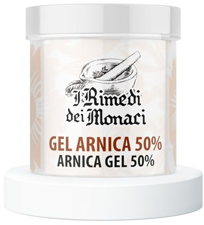 Arnica Gel Forte 550 ml SUPER CONCENTRATA per Massaggi Locali, Crema Arnica Rilassante e Defaticante per Muscoli e Articolazioni, Pomata Arnica Cavalli Uso Umano 100% Made in Italy - Rimedi dei Monaci