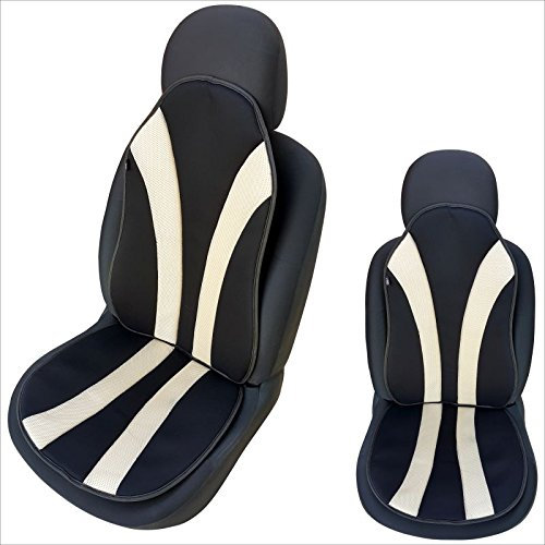 akhan ATM3B - Sitzauflage Sitzpolster Schwarz, Beige