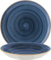 Bonna 6x Aura Dusk Gourmet Teller rund 20cm 50cl 4cm tief Blau Creme Porzellan ADKGRM20CK Suppenteller Pastateller Speiseteller Geschirr