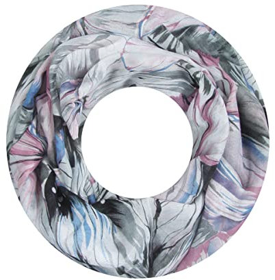 Majea Damen Loop Schal Schlauchschal Halstuch (880023) (grau 16)