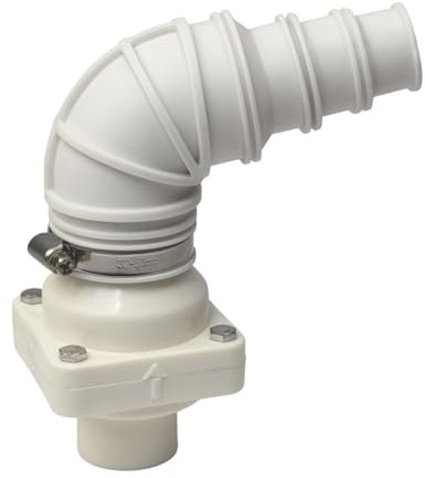 VALVOLA NON RITORNO VERTICALE ORIZZONTALE SALVASPAZIO UNIVERSALE TENUTA STAGNA CURVA 90 CHIUSA KIT SCARICO ACQUA