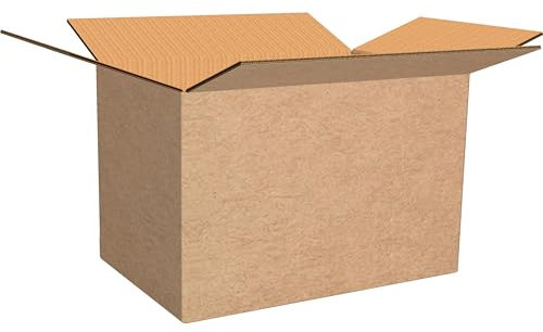 LA MIA SCATOLA - Scatole di Cartone Doppia Onda, 60x40x40 cm, Confezione da 15 Pezzi, Resistenti per Trasloco e Imballaggio FSC® RECYCLED CERT. SGSCH-COC-090125